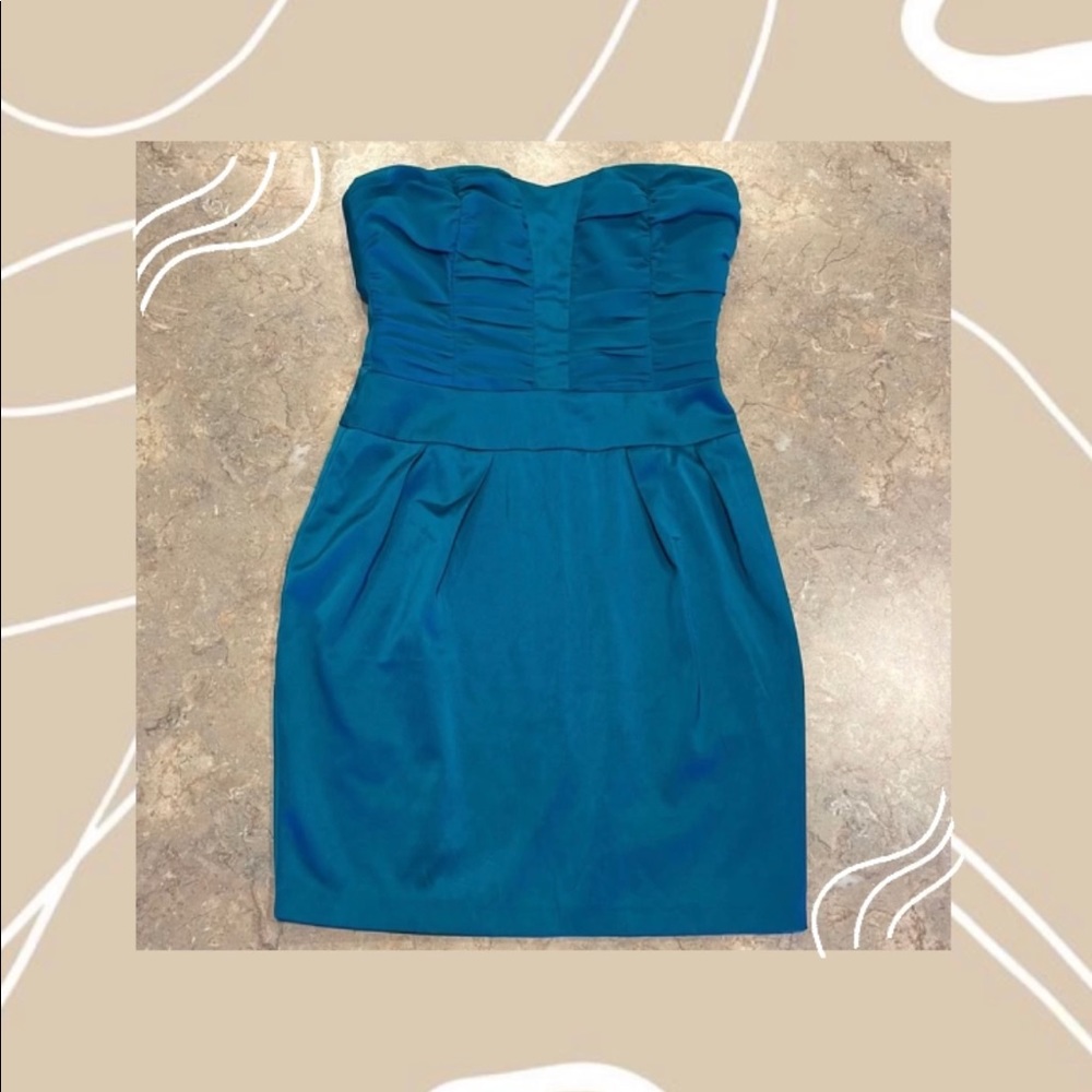 Formal dress, Short/ strapless, blue, ORSAY, size medium